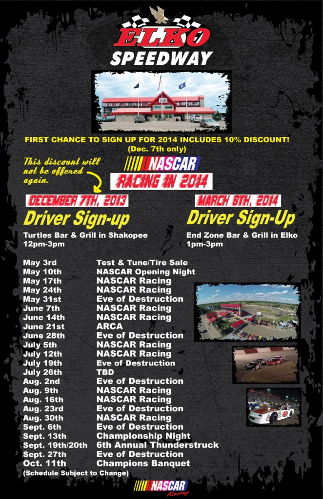 Elko Speedway Schedule
