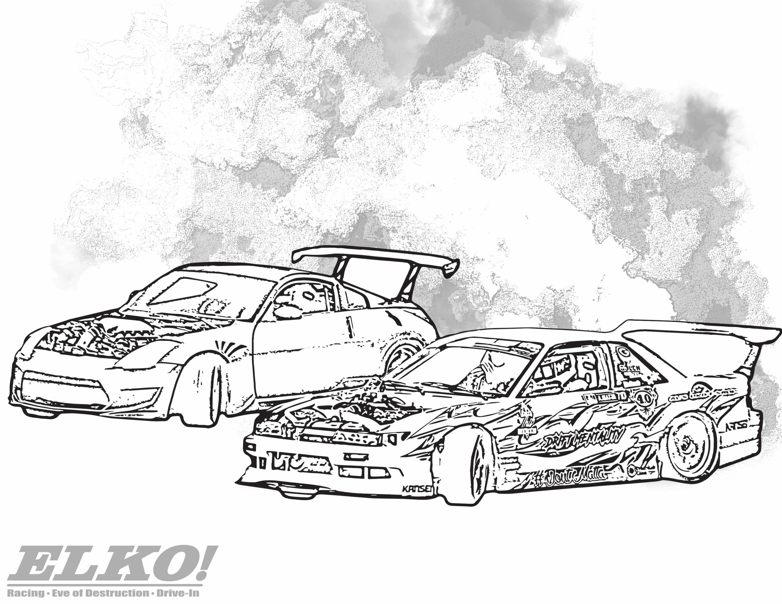 Coloring Pages Elko Speedway