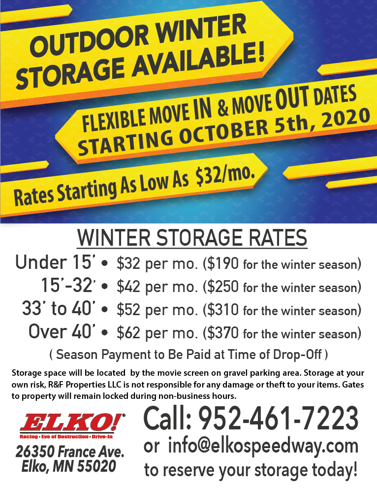 ELKO! Racing • Eve of Destruction® • Drive-In - Speedway Homepage